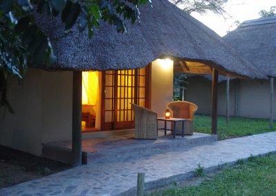 A Big Five chalet ready for guests to arrive