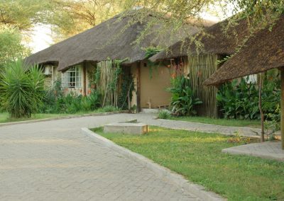 Entrance to the Enclave chalets